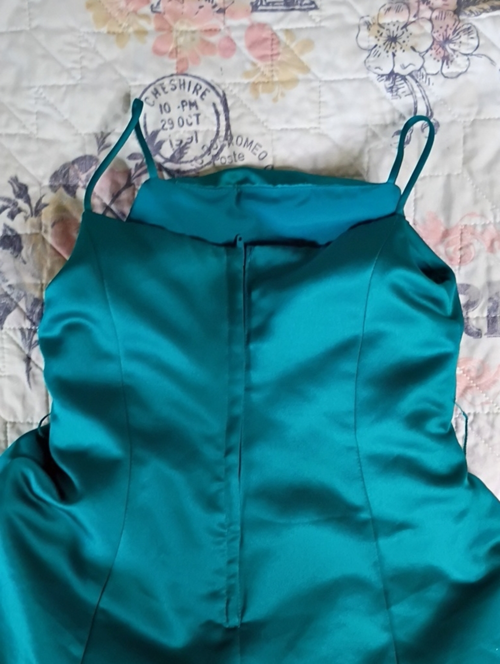 David's Bridal Teal Evening Kids  Dress - Picture 10 of 10